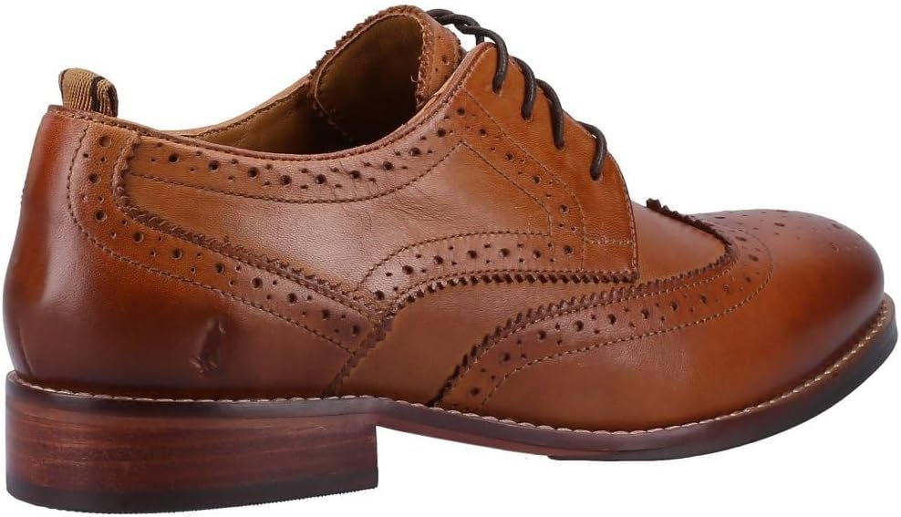 Chaussure richelieu femme en cuir marron style vintage.